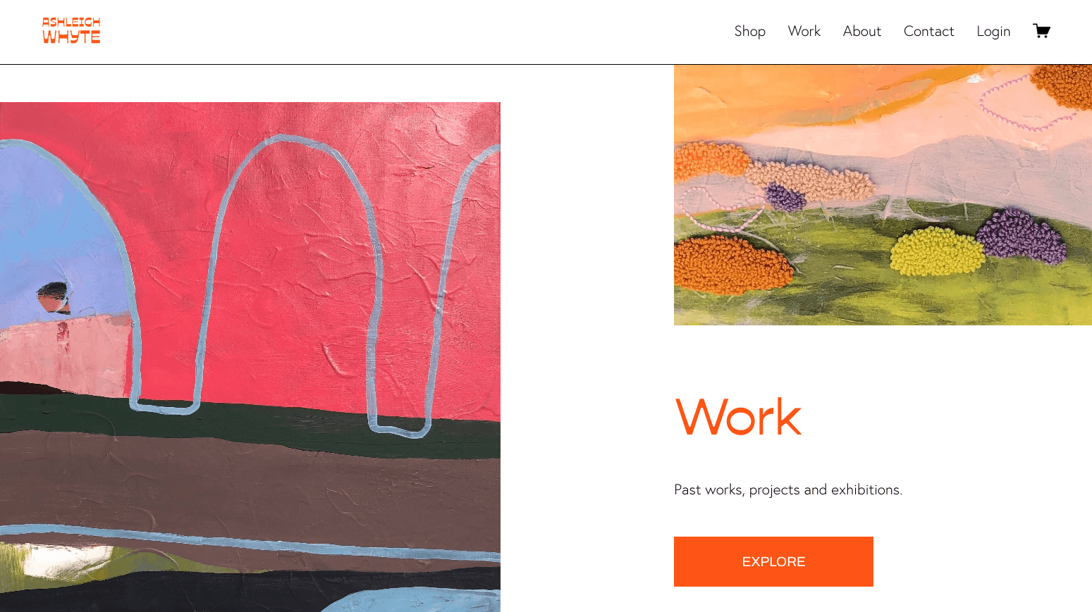 Ashleigh Whyte website screenshot