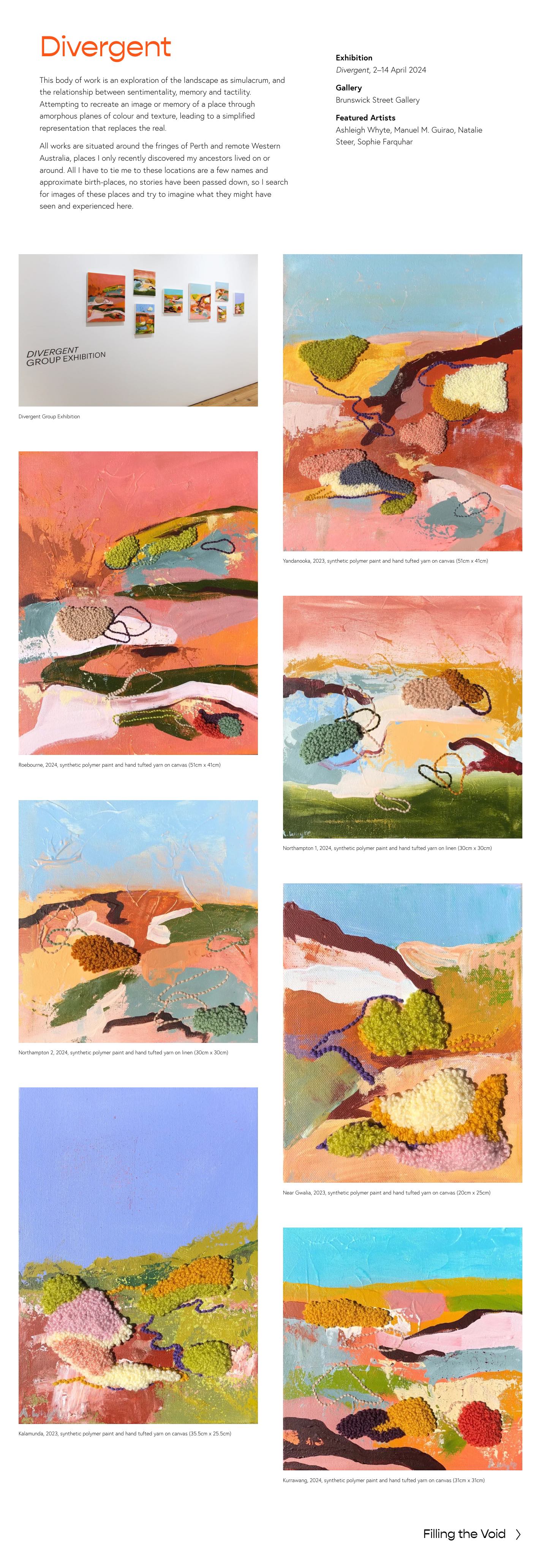 Ashleigh Whyte exhibition page
